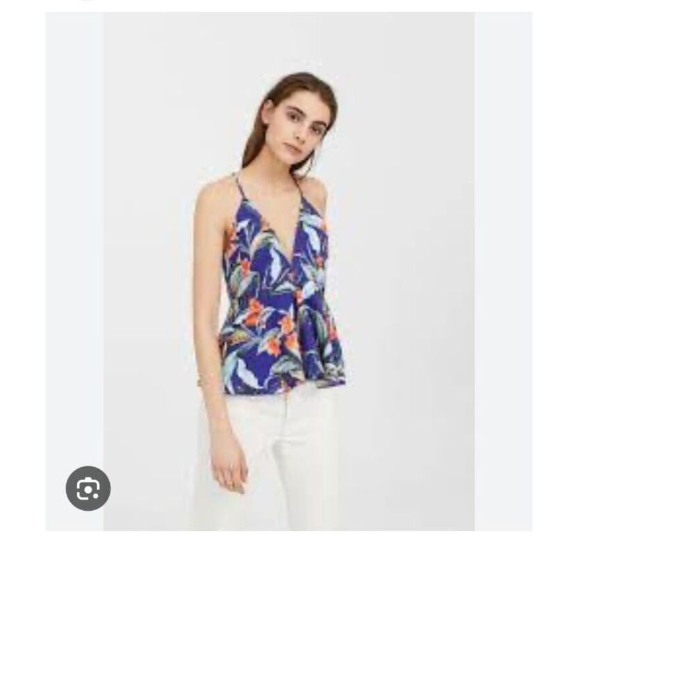 MNG Suit Floral Tank S Y2K Summer Tropical Hawaiian Resortwear Copacabana Island